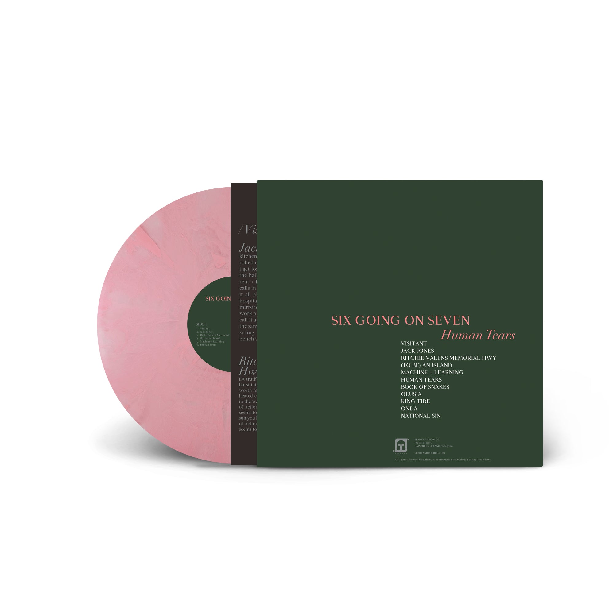 UNISON What's Going On 7インチシングル Six Going On Seven - Human Tears – Spartan Records