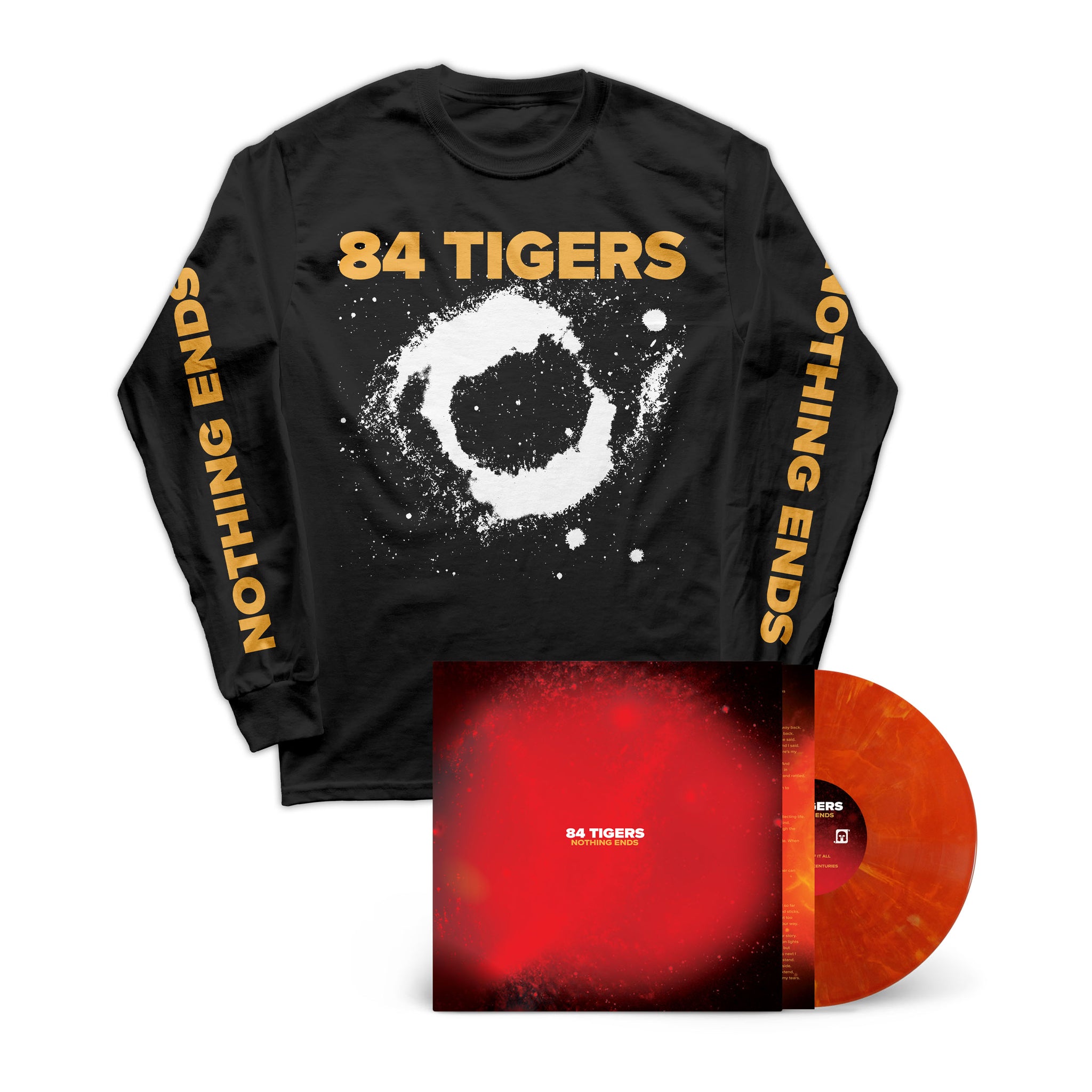 Nothing Ends LP + Long Sleeve T-Shirt Bundle
