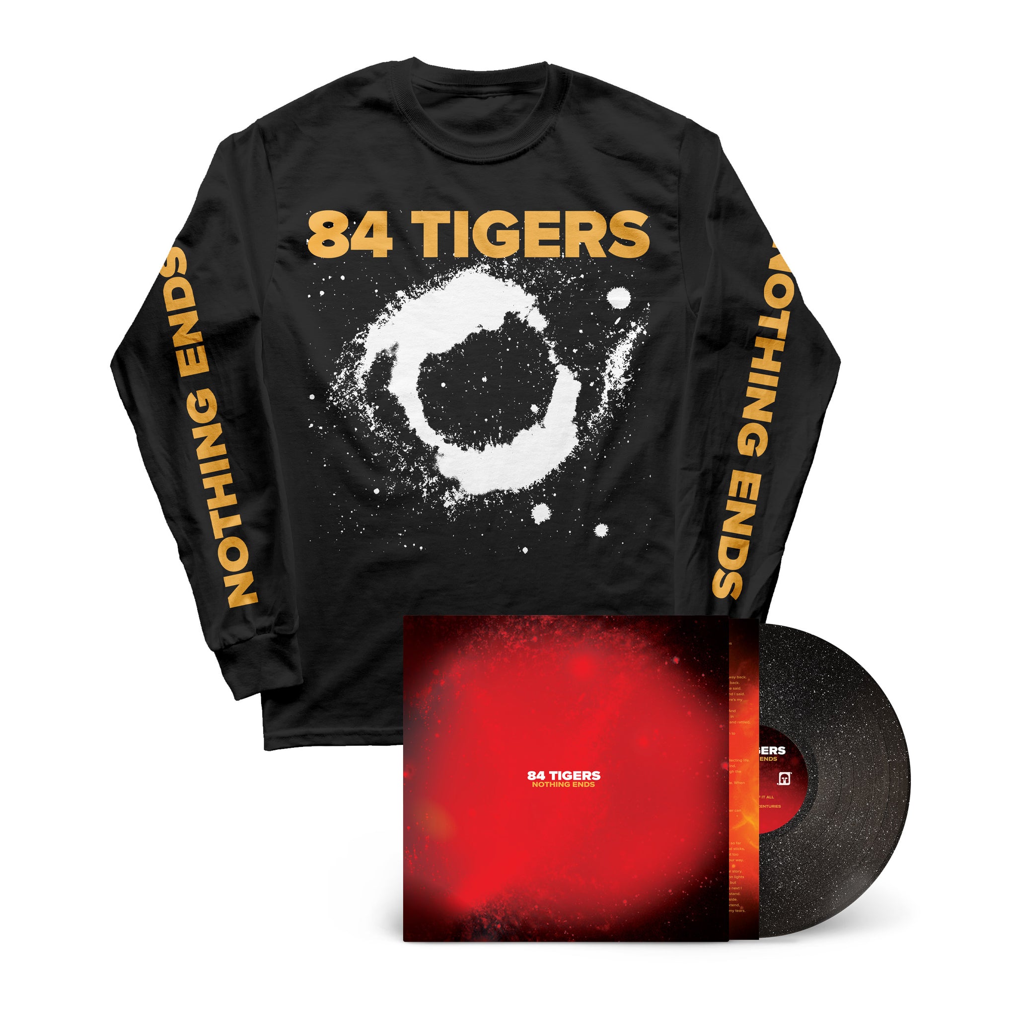 Nothing Ends LP + Long Sleeve T-Shirt Bundle