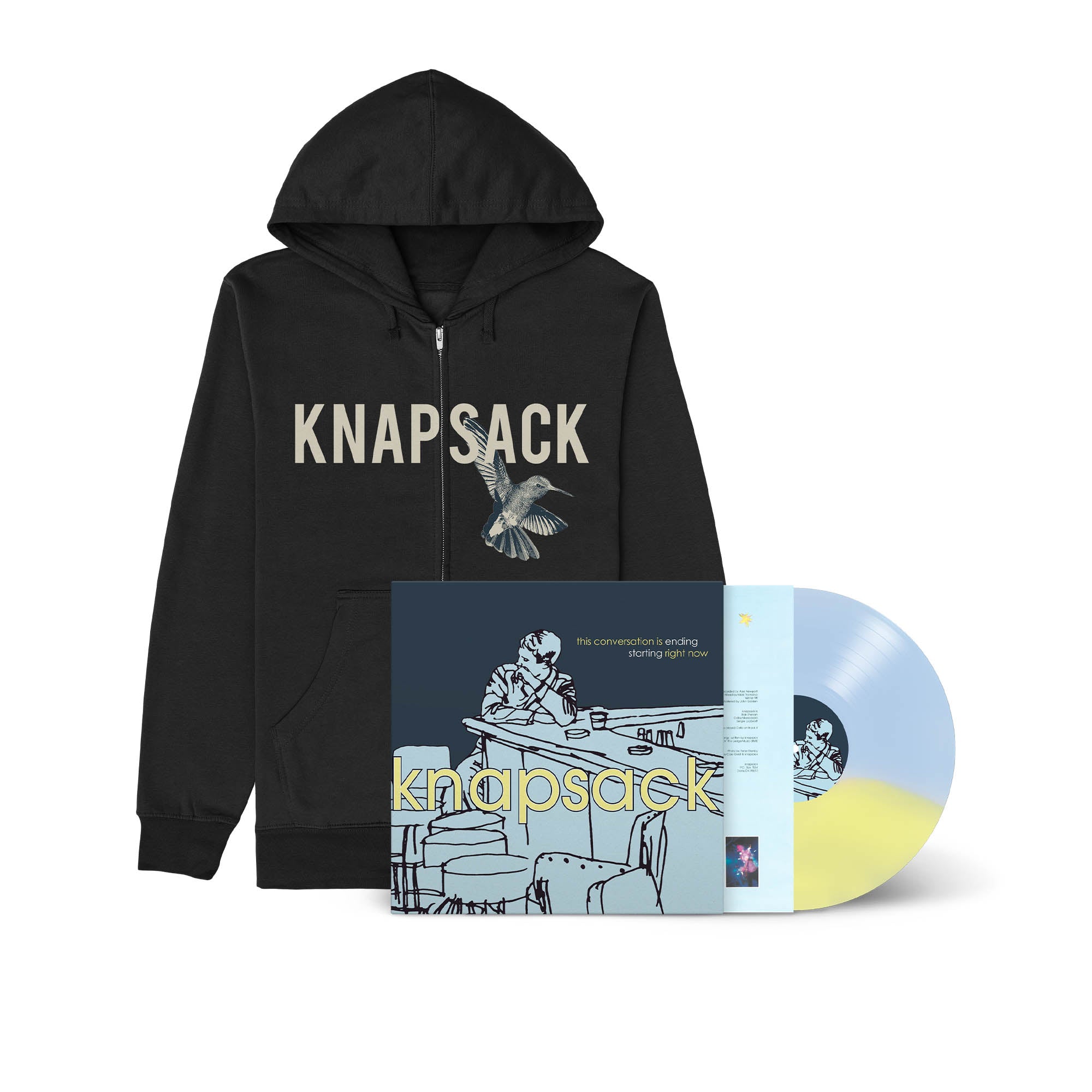 Knapsack - This Conversation Is Ending Starting Right Now Hoodie Bundle